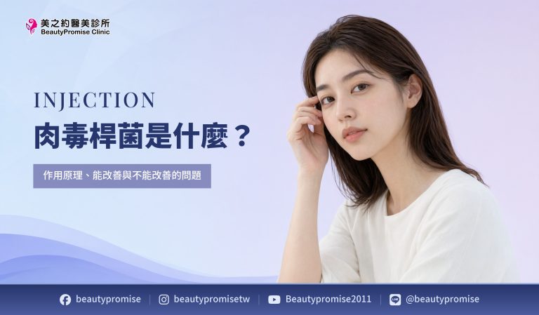 肉毒桿菌素的作用原理,以及能改善與不能改善問題範圍的文章主題圖