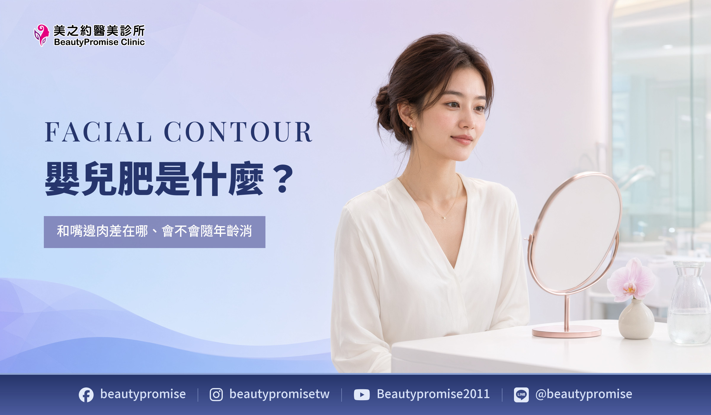 嬰兒肥與嘴邊肉的外觀差異和年齡變化主題圖