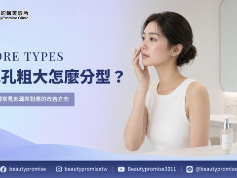 成人在鏡前分區觀察毛孔來源